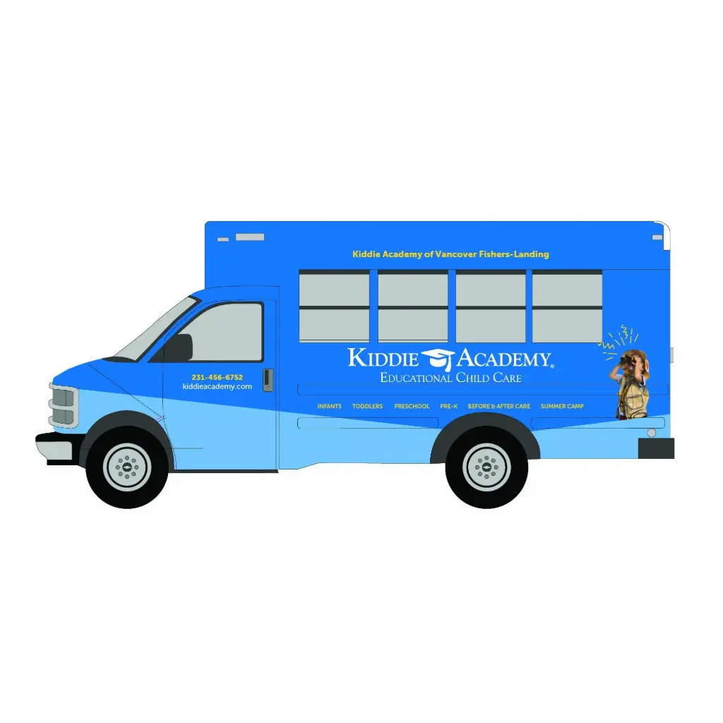Kiddie Academy Vehicle Wrap Concept 1