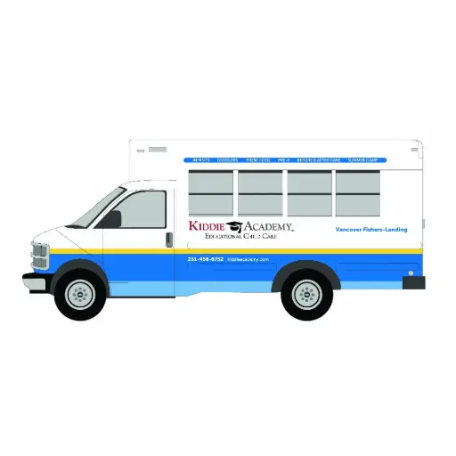 [KA-WRAP-4] Kiddie Academy Vehicle Wrap Concept 4
